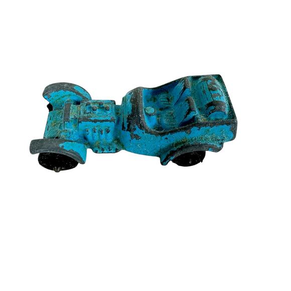 Vintage Tootsie Toy Blue 1960 2 Seater Hot Rod Dragster Metal Car Diecast - Picture 1 of 4